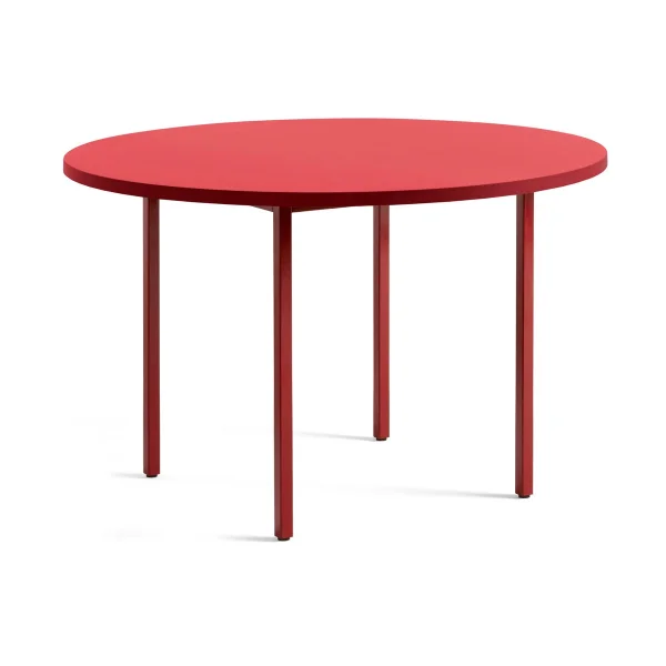 HAY Table à manger Two-Colour Ø120 cm Maroon red-red