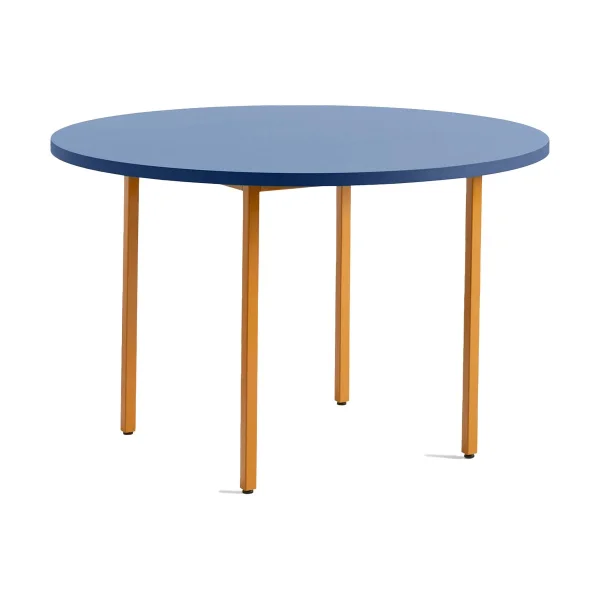 HAY Table à manger Two-Colour Ø120 cm Ochre-blue