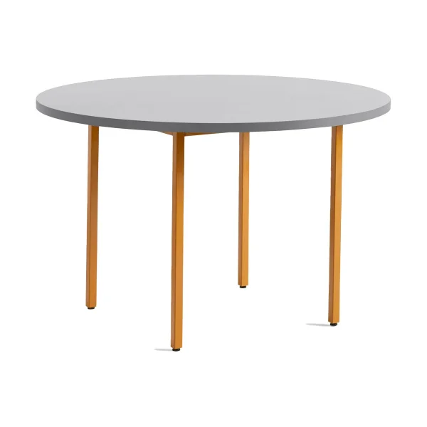 HAY Table à manger Two-Colour Ø120 cm Ochre-light grey