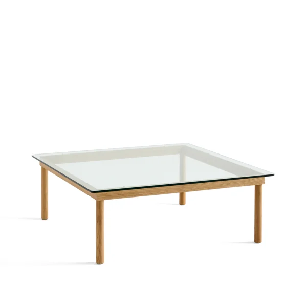 HAY Table basse Kofi Oak-clear glass, 100 cm