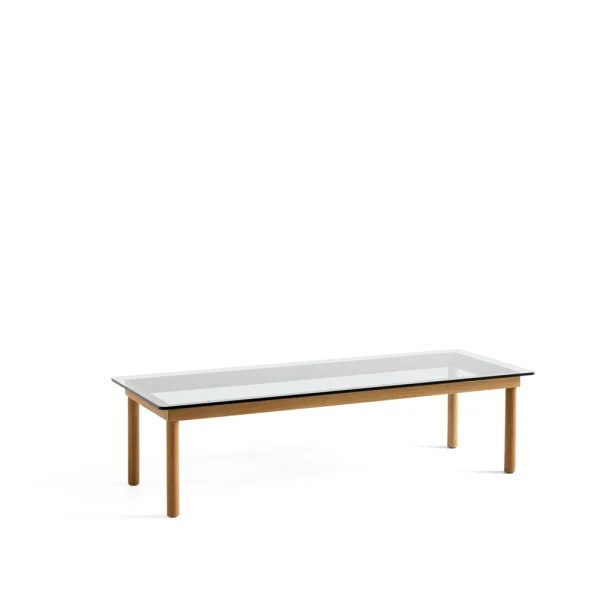 HAY Table basse Kofi Oak-clear glass, 50 cm