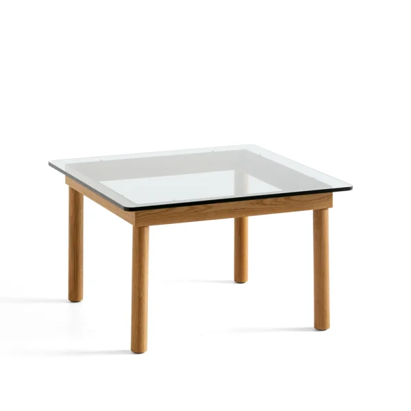 HAY Table basse Kofi Oak-clear glass, 60 cm