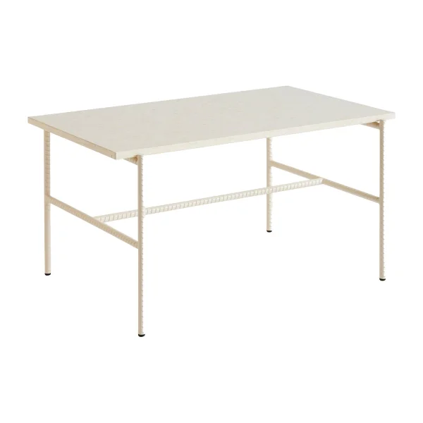 HAY Table basse Rebar 80x49x40,5 cm Beige marble-alabaster