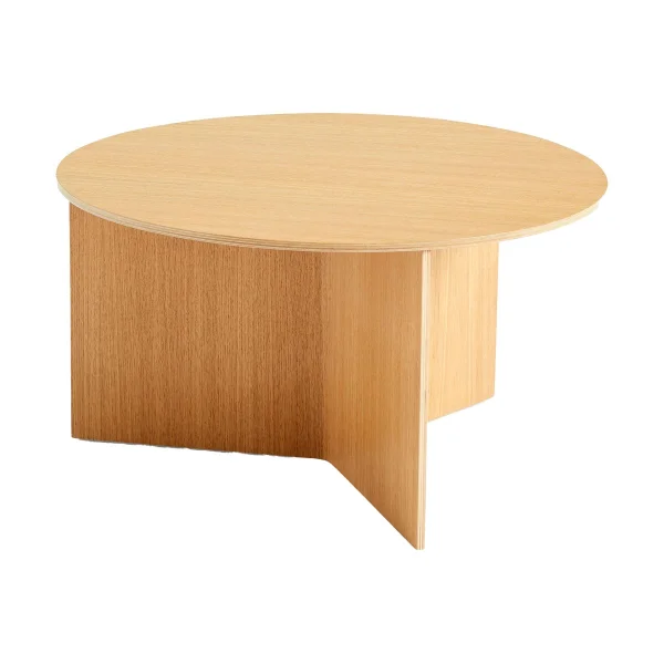 HAY Table basse Slit Ø65 cm Lacquered oak