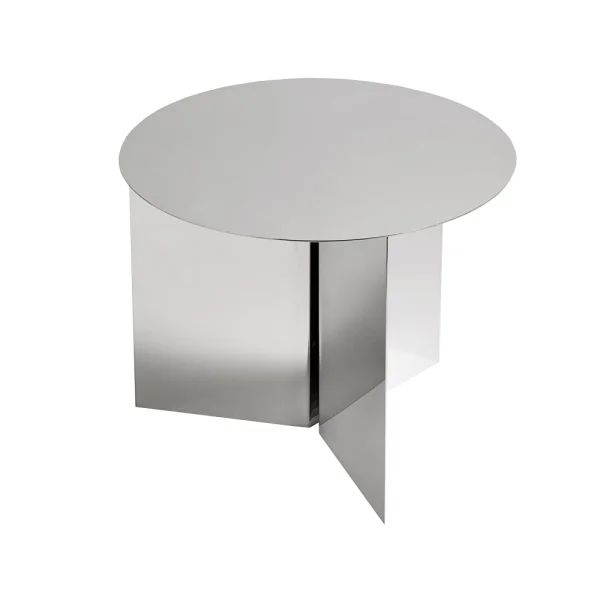 HAY Table basse Slit Polished stainless steel