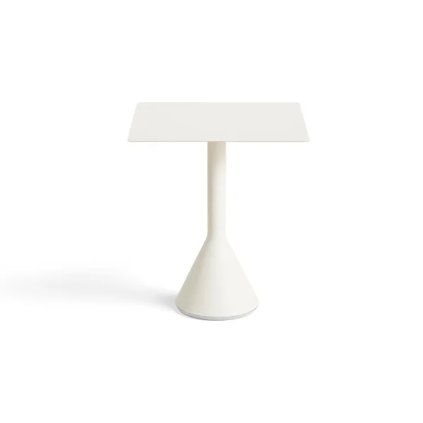 HAY Table café carrée Palissade Cone 65x65 cm Cream white