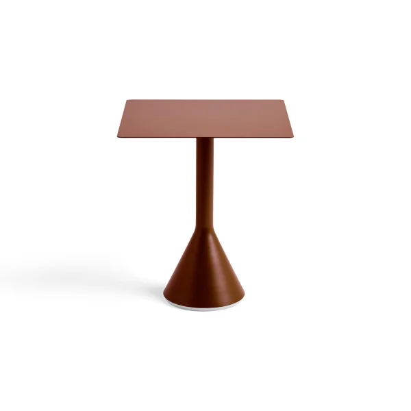 HAY Table café carrée Palissade Cone 65x65 cm Iron red