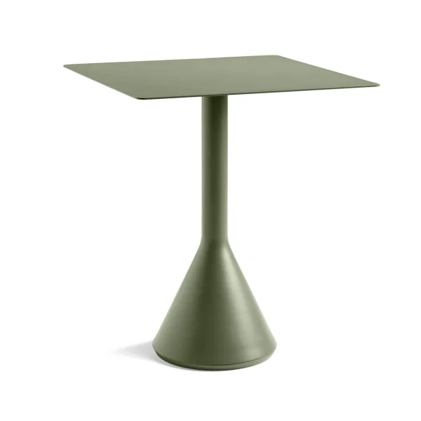 HAY Table café carrée Palissade Cone 65x65 cm Olive