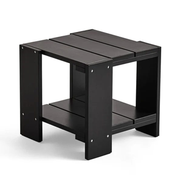 HAY Table Crate Side Table 49,5x49,5x45 cm pin laqué Black