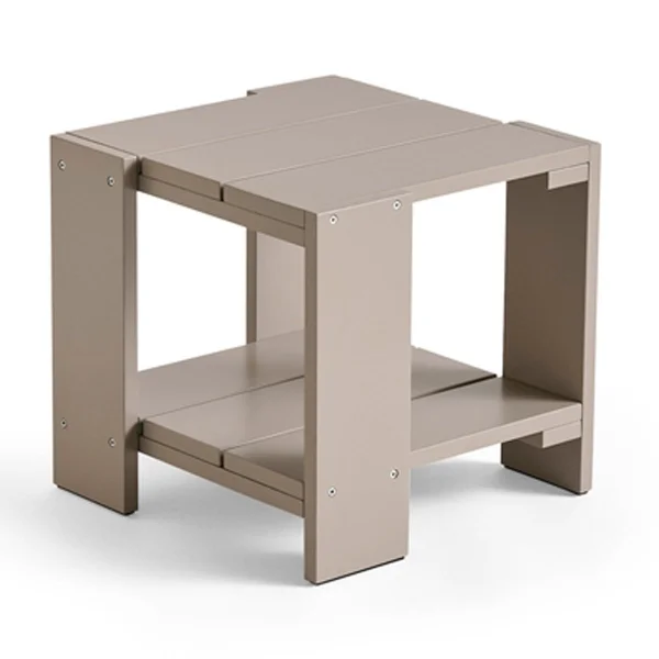 HAY Table Crate Side Table 49,5x49,5x45 cm pin laqué London fog