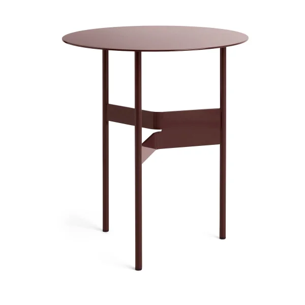 HAY Table d'appoint Shim coffee table Ø45 cm Bordeaux