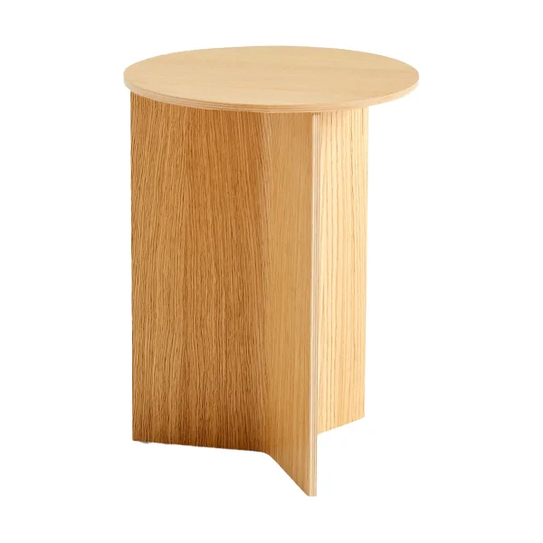 HAY Table d'appoint Slit high Ø35 cm Lacquered oak