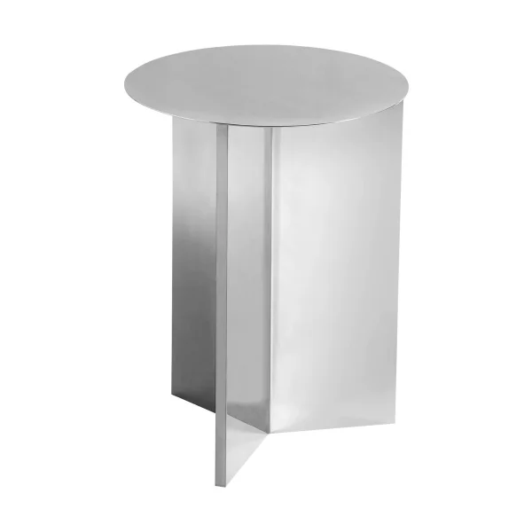 HAY Table d'appoint Slit high Ø35 cm Mirror polished steel