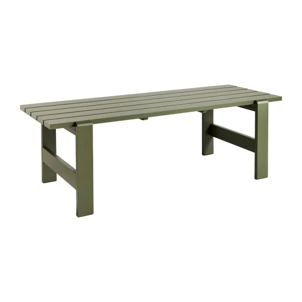 HAY Table Weekday 230x83 cm pin laqué Olive