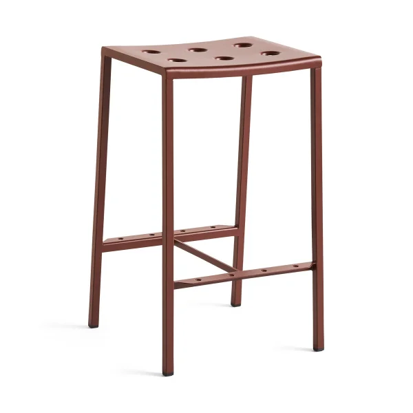 HAY Tabouret de bar Balcony bas 65 cm Iron red