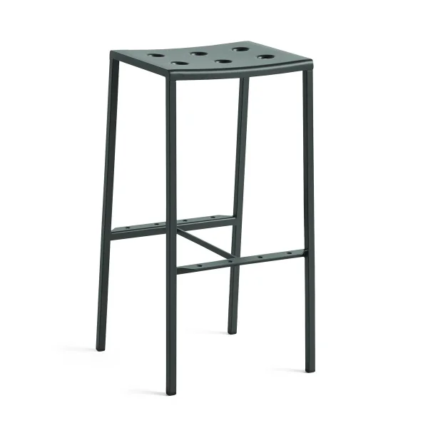 HAY Tabouret de bar Balcony haut 75 cm Dark forest
