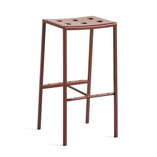HAY Tabouret de bar Balcony haut 75 cm Iron red