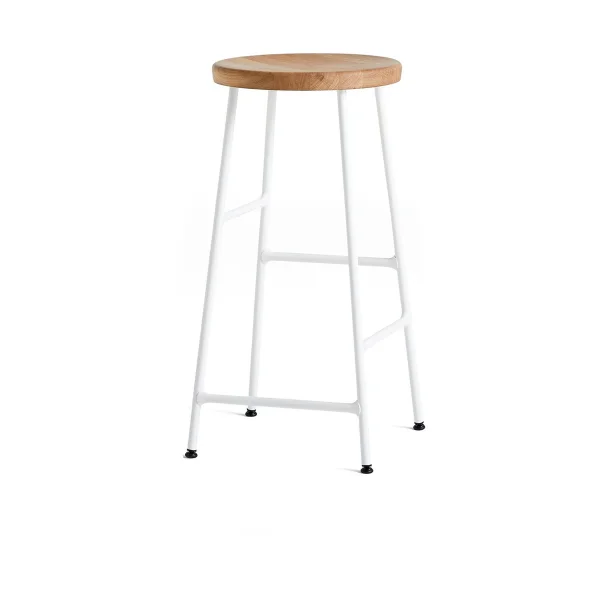 HAY Tabouret de bar Cornet 65 cm Oiled oak-cream white