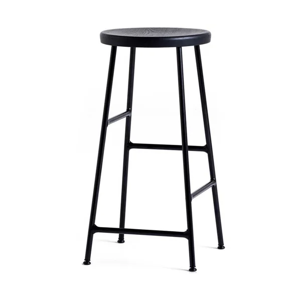 HAY Tabouret de bar Cornet 65 cm Soft black oak-soft black