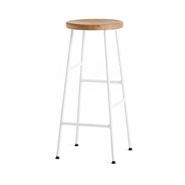 HAY Tabouret de bar Cornet 75 cm Oiled oak-cream white