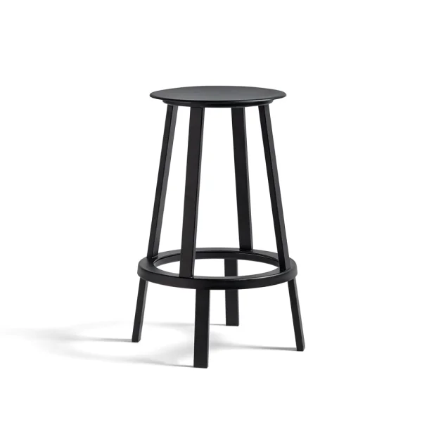 HAY Tabouret de bar Revolver Black, low