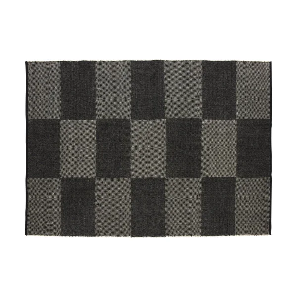 HAY Tapis Check L Black 170x240 cm