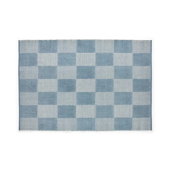 HAY Tapis Check S Light blue 140x200 cm