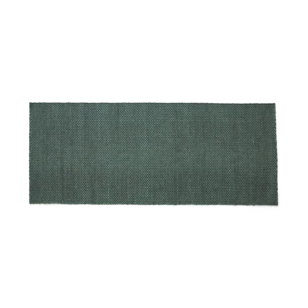 HAY Tapis kelim moiré 80x200 cm Emerald green