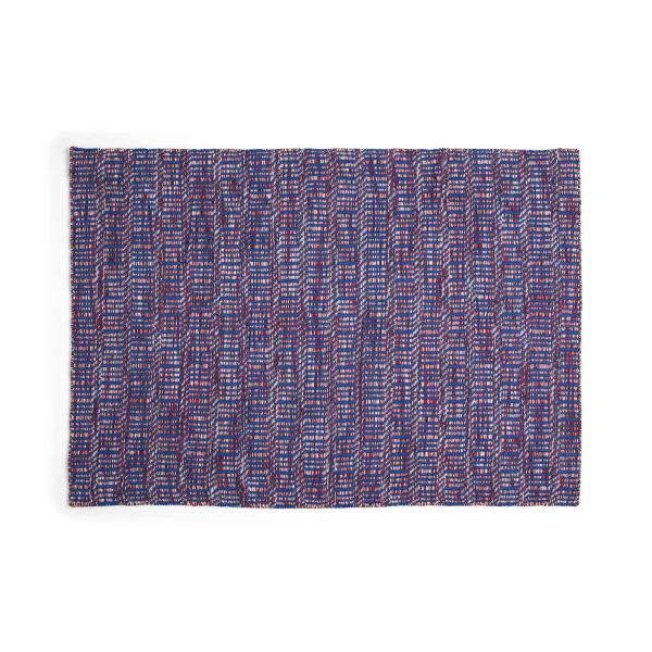 HAY Tapis Radio Rouge-bleu 140x200 cm