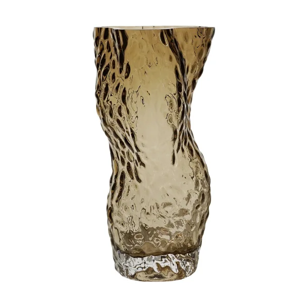 Hein Studio Vase Ostrea Rock verre 30 cm Smoke