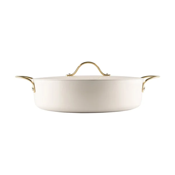 Heirol Casserole avec couvercle Heirol Royal Pearl Ø28 cm Blanc-or