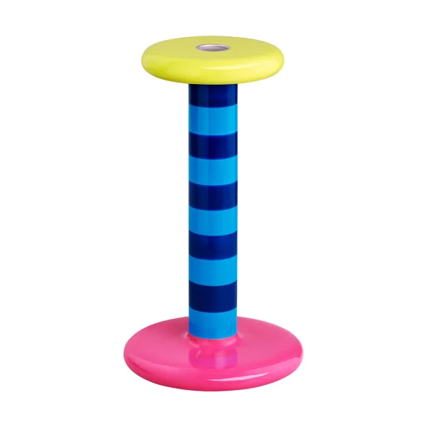 Hem Bougeoir Pesa High 23 cm Sky blue-night blue stripe