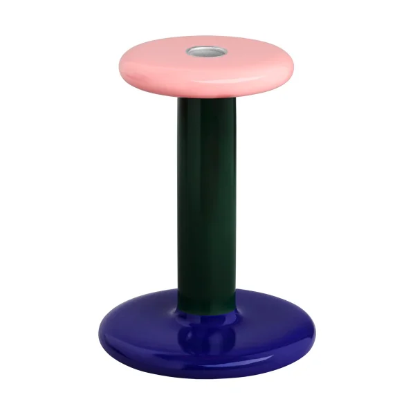 Hem Bougeoir Pesa Medium 18 cm Pink-black green-night blue
