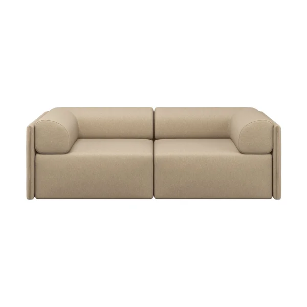 Hem Canapé Palo Block 2 places avec accoudoirs Low 200 cm Beige