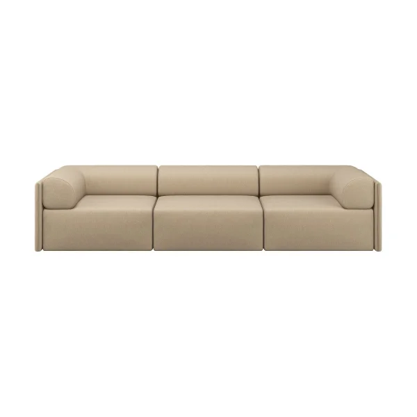 Hem Canapé Palo Block 3 places avec accoudoirs Low 295 cm Beige
