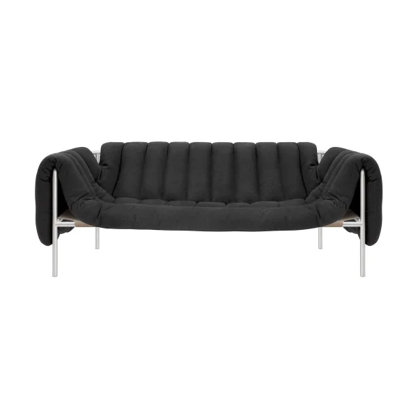 Hem Canapé Puffy 2,5 places 205 cm Anthracite-acier inoxydable