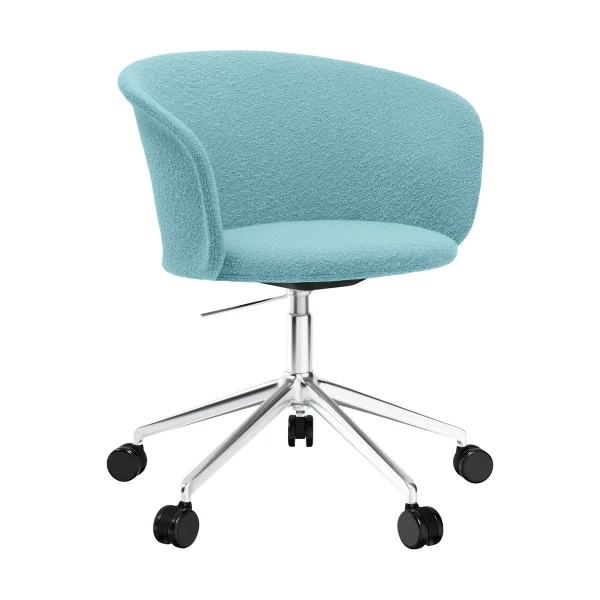 Hem Chaise de bureau Kendo Swivel à 5 roulettes Icicle-polished aluminium
