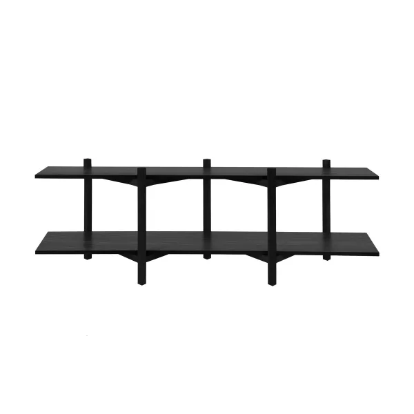 Hem Etagére Zig Zag Media 194x57 cm Black