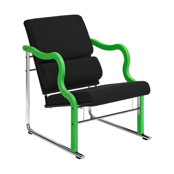 Hem Fauteuil lounge Experiment 501 Green-black