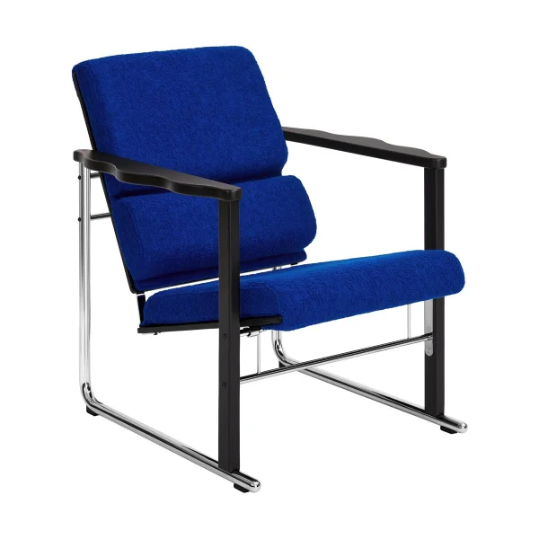 Hem Fauteuil lounge Experiment 502 Black-ultramarine
