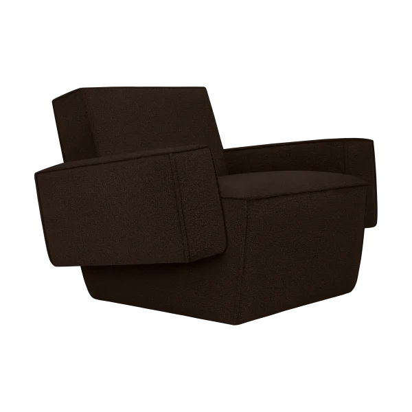 Hem Fauteuil lounge Hunk avec accoudoirs Chocolate