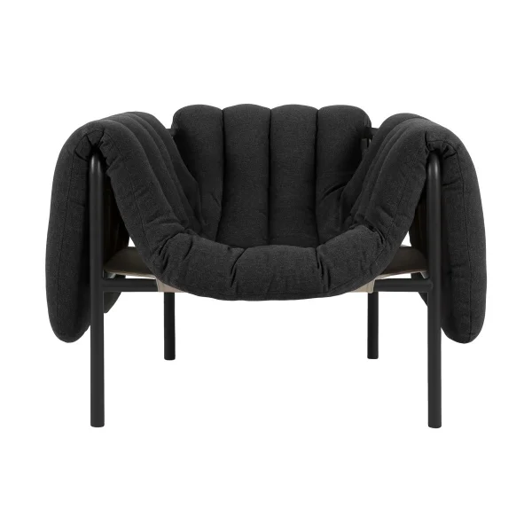 Hem Fauteuil lounge Puffy Anthracite-black grey