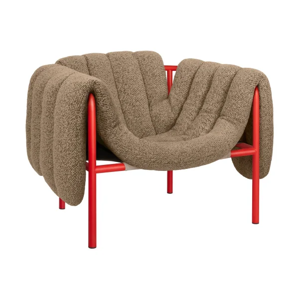Hem Fauteuil lounge Puffy Sawdust-traffic red