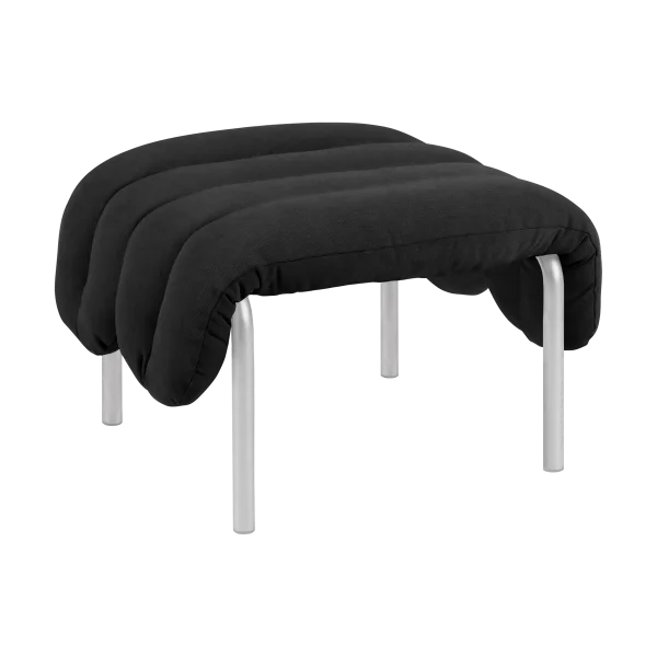 Hem Ottomane Puffy 58x67 cm Anthracite-acier inoxydable