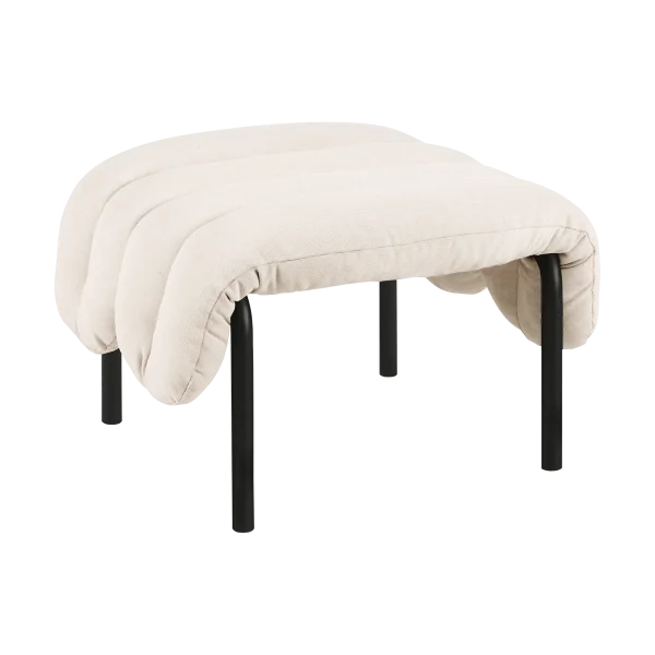 Hem Ottomane Puffy 58x67 cm Natural-black grey
