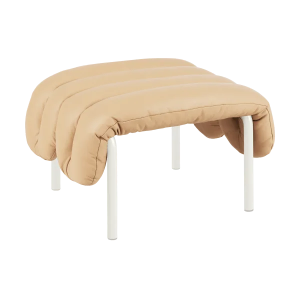 Hem Ottomane Puffy 58x67 cm Sand leather-cream
