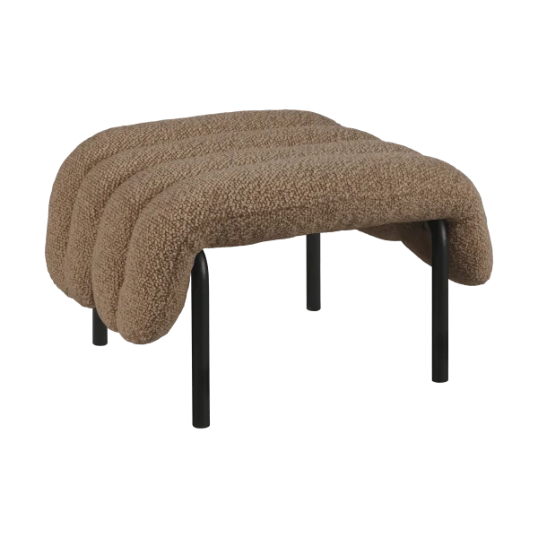 Hem Ottomane Puffy 58x67 cm Sawdust-black grey
