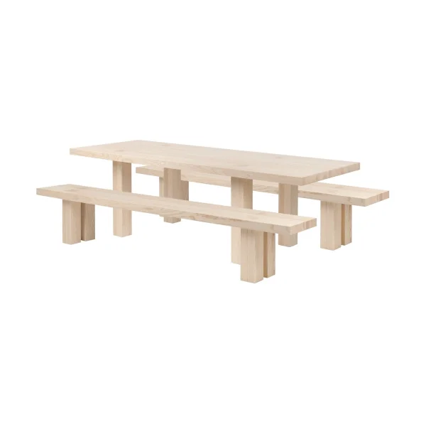 Hem Table à manger Max avec bancs 250 cm Frêne
