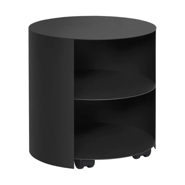 Hem Table d'appoint Hide Ø38x41 cm Jet black textured