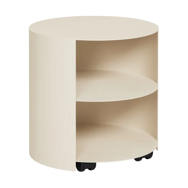 Hem Table d'appoint Hide Ø38x41 cm Light ivory textured